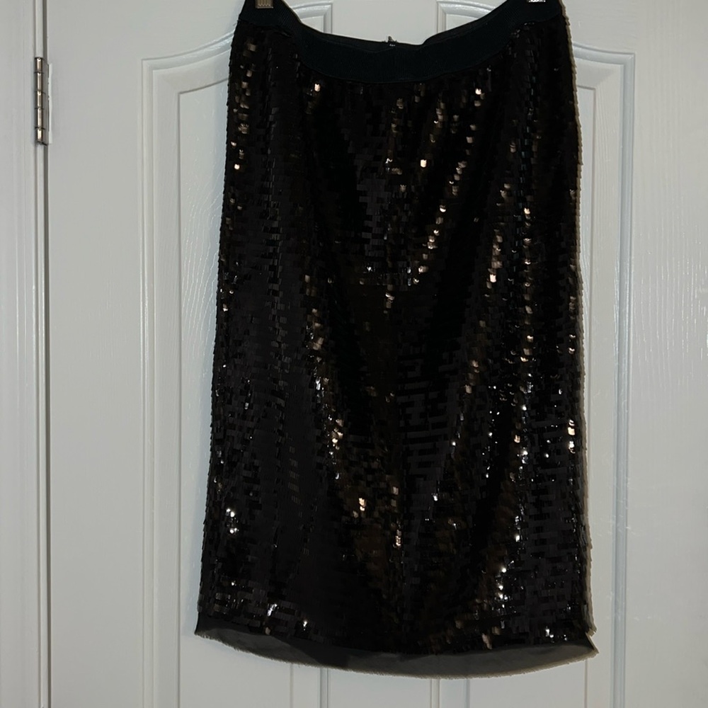 Who What Wear black sequins skirt.